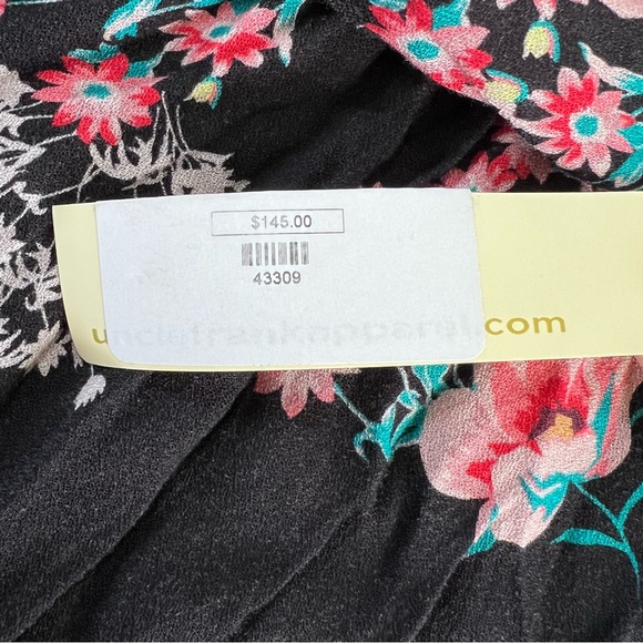 Uncle Frank Dress Women’s Small Medium Floral Sheath Raglan Boho Velvet Trim B17 - Picture 10 of 10